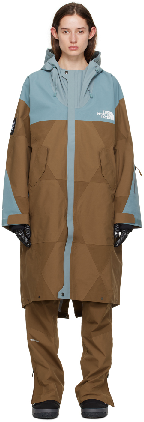 Undercover Gray & Brown The North Face Edition Geodesic Shell Coat In Cncrtgrey/sepiabrown