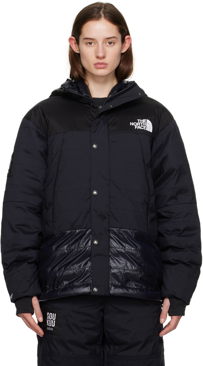 Undercover Black & Navy The North Face Edition 50/50 Mountain Down Jacket In Tnfblack/aviatornavy