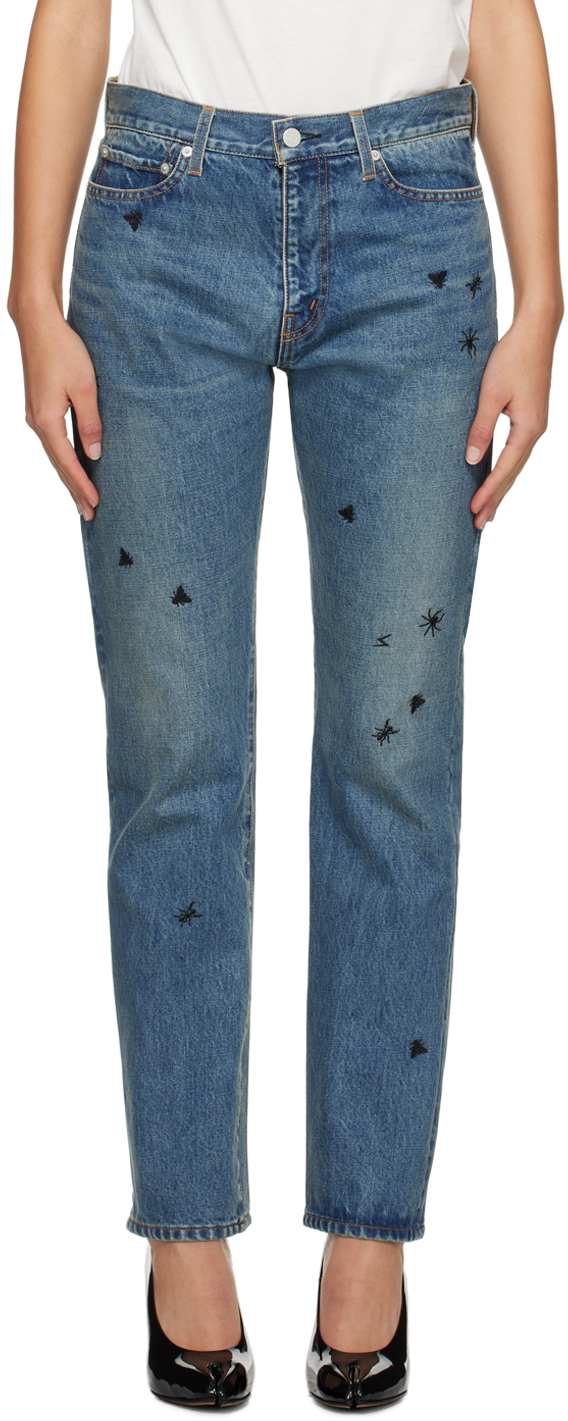 Indigo Spider Jeans