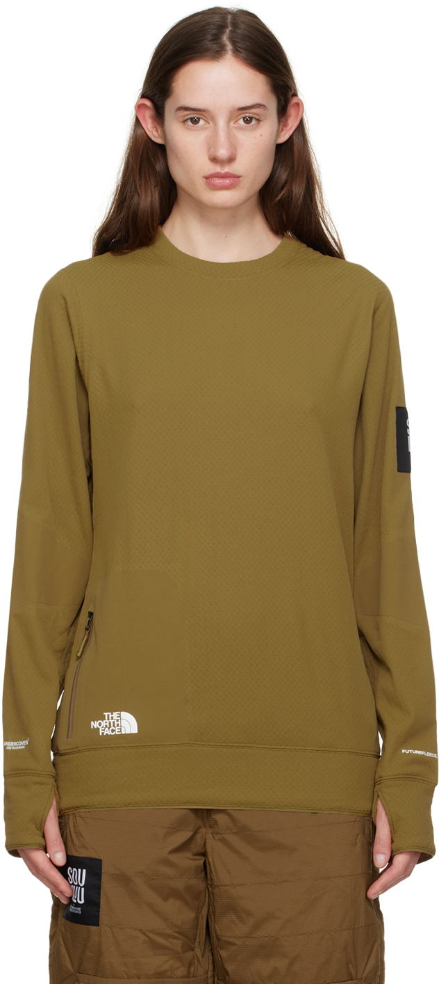 Khaki north face outlet t shirt