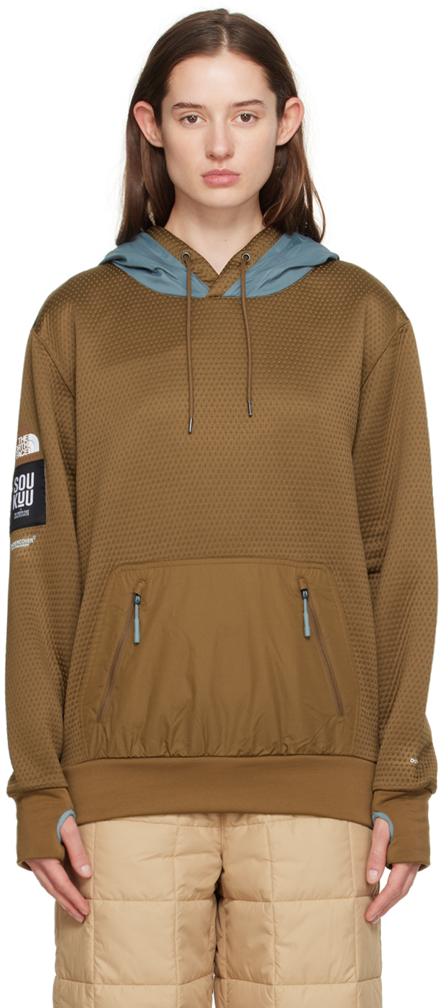 Undercover Brown The North Face Edition Hoodie In Grey/sepia Brown