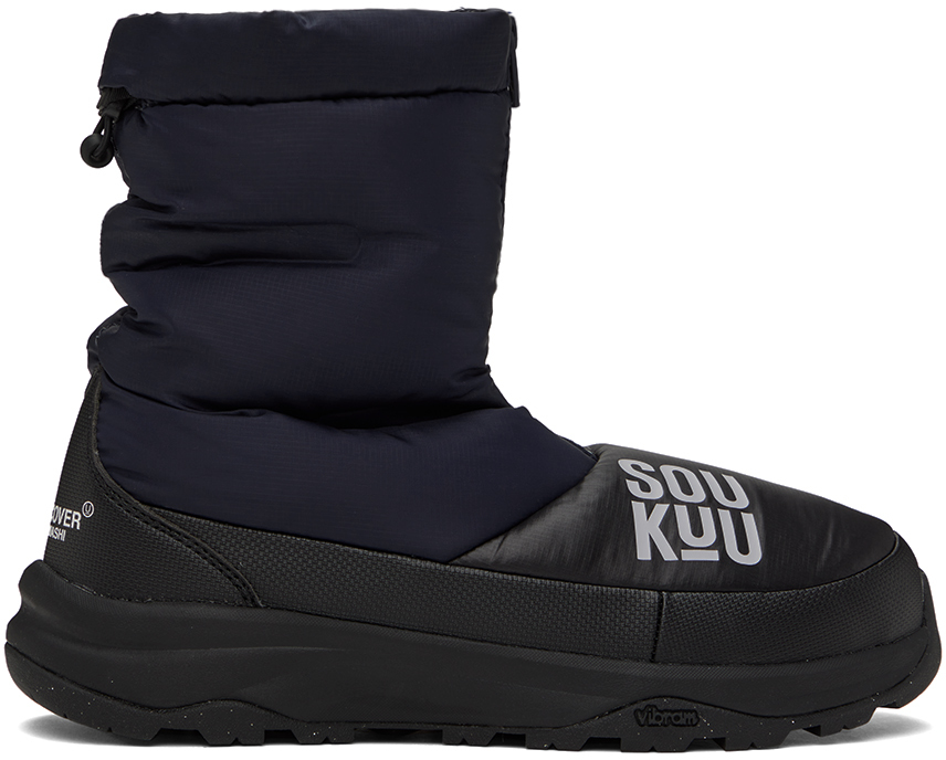 Shop Undercover Navy The North Face Edition Soukuu Nuptse Boots In Aviatornavy/tnfblack