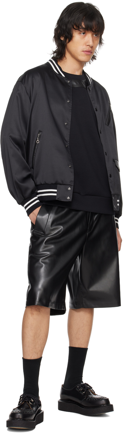 Undercover Black 'bruit' Bomber Jacket In Black