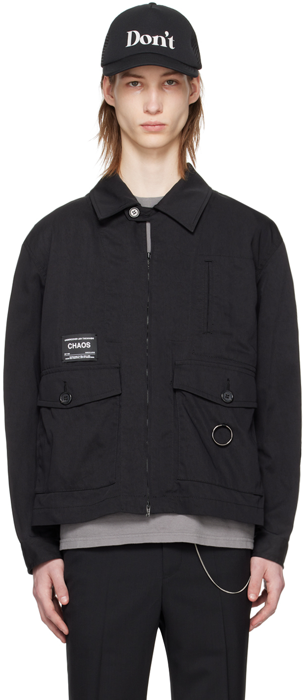 UNDERCOVER: Black Zip jacket | SSENSE