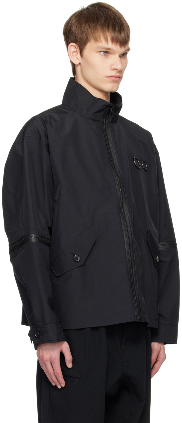 Undercover Black Ring Jacket In Black