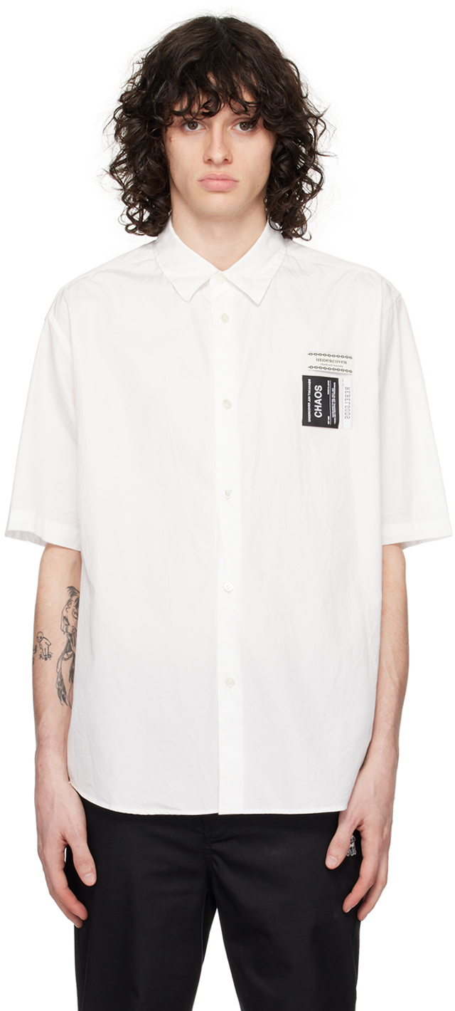 White UC1D4407 Shirt by UNDERCOVER on Sale