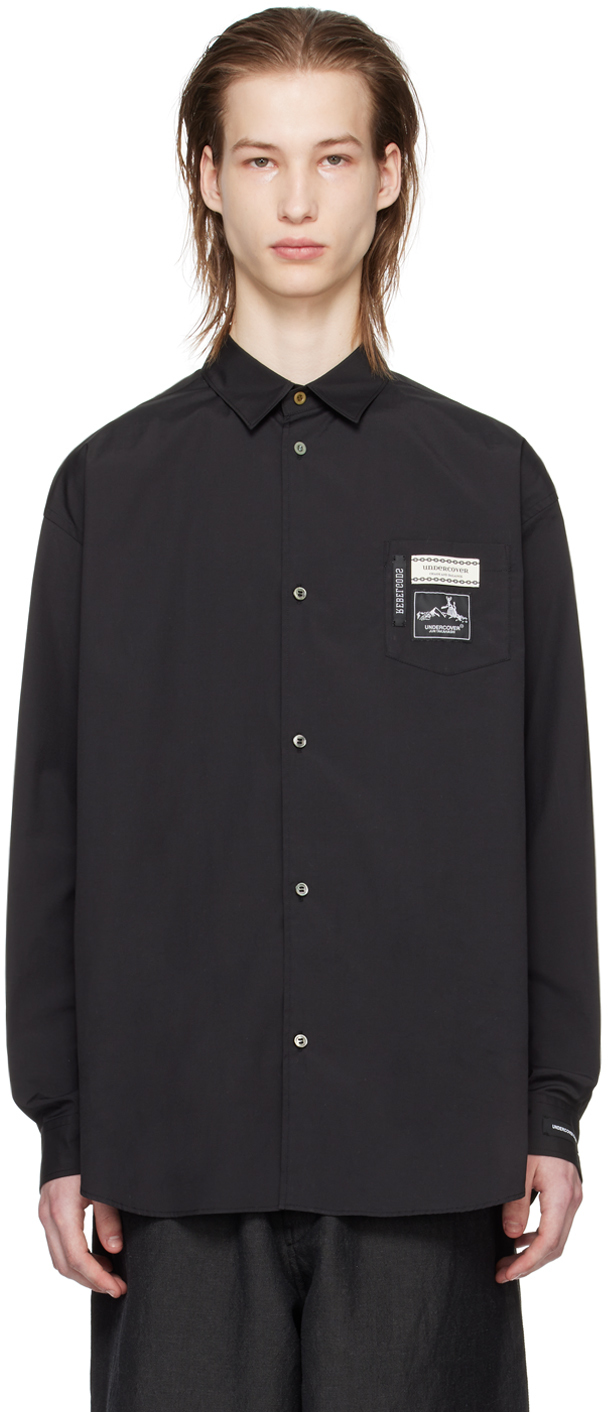 Black Patch Shirt by UNDERCOVER on Sale