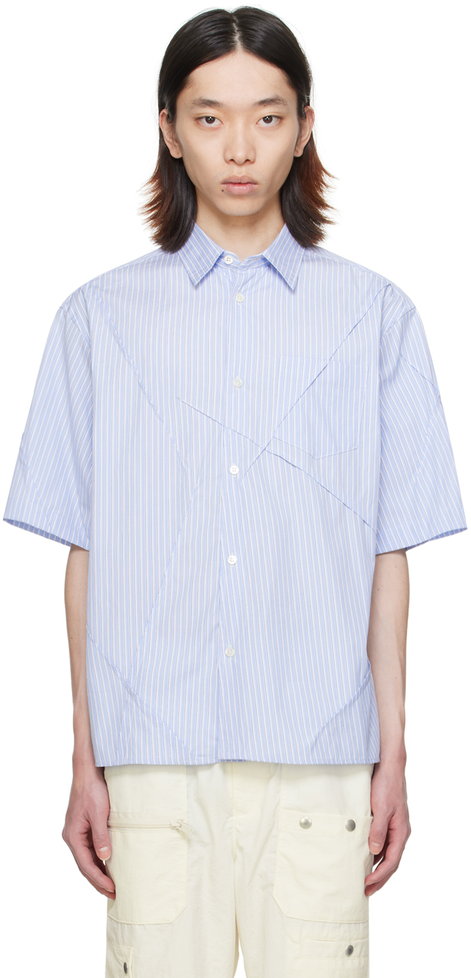 Undercover Blue Pinched Seam Shirt In Blue St