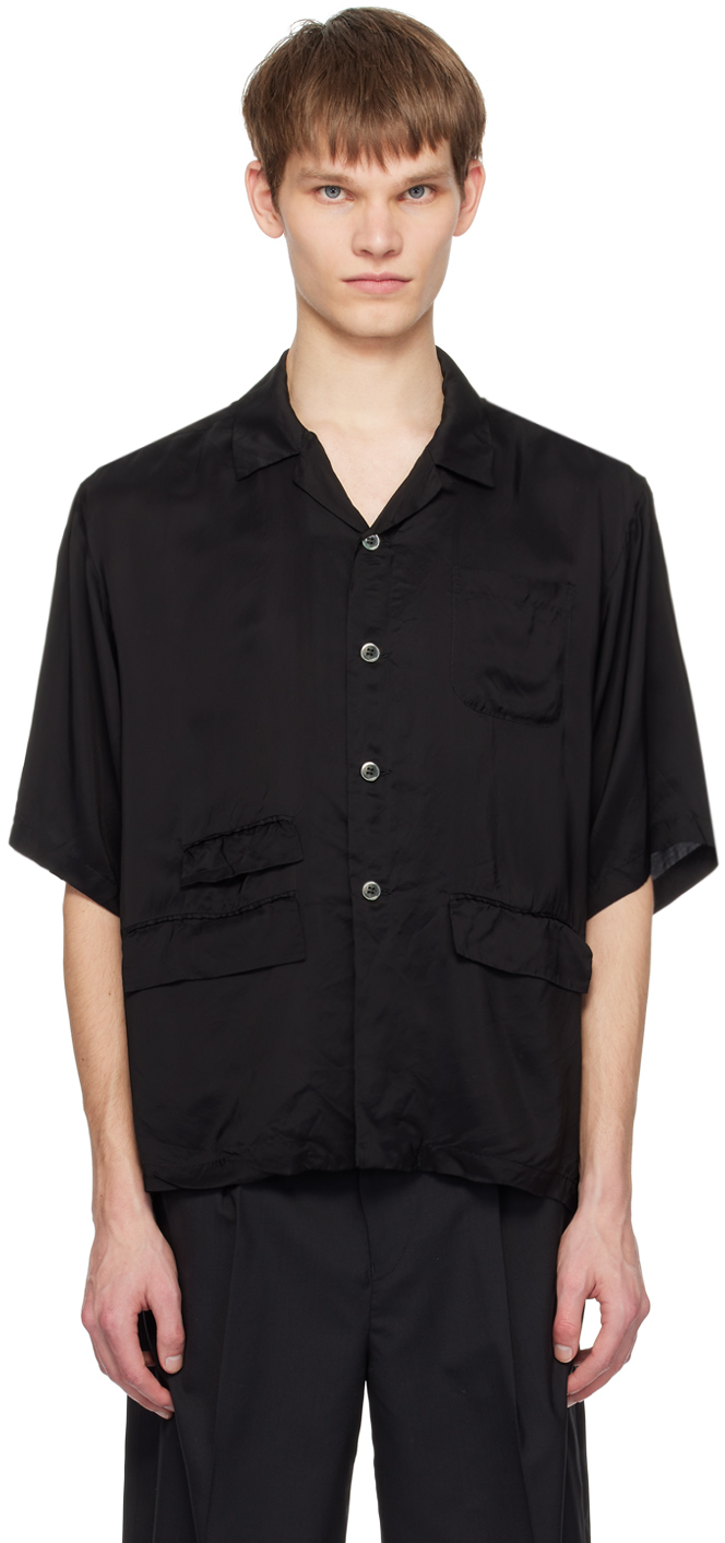 Shop Undercover Black Oversized Shirt