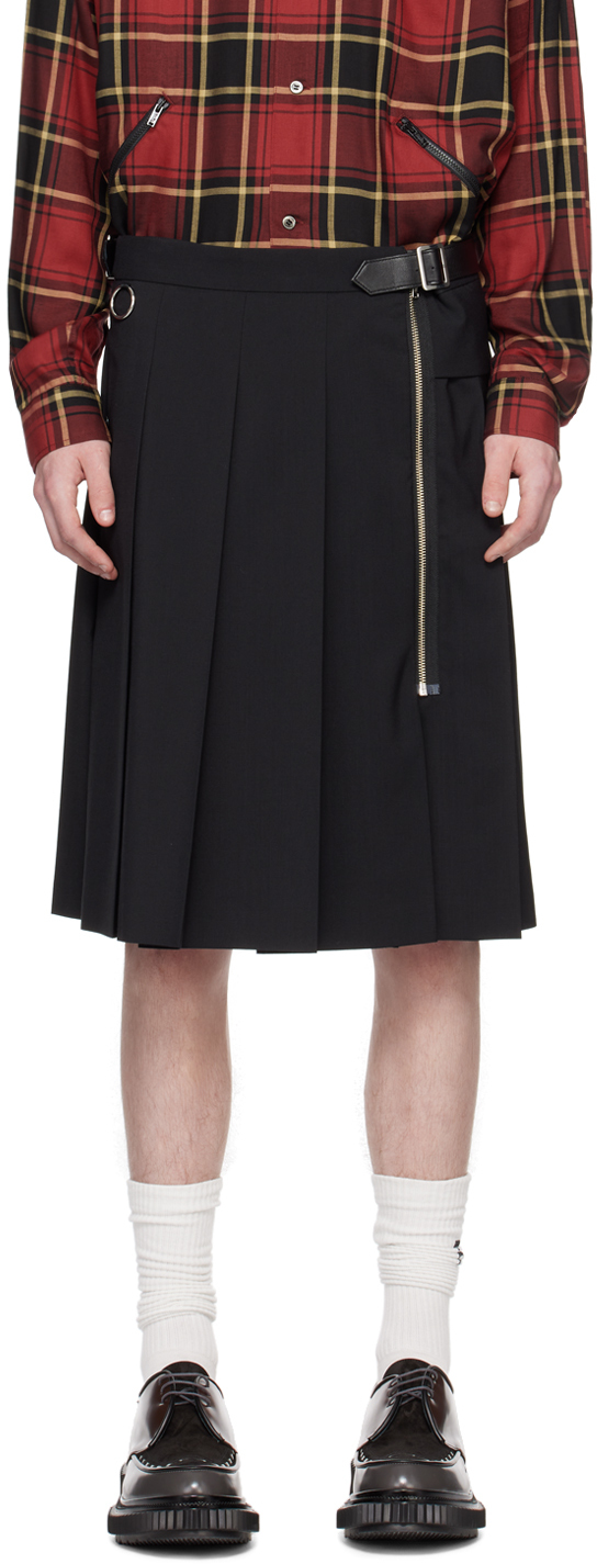 Shop Undercover Black Pleated Skirt