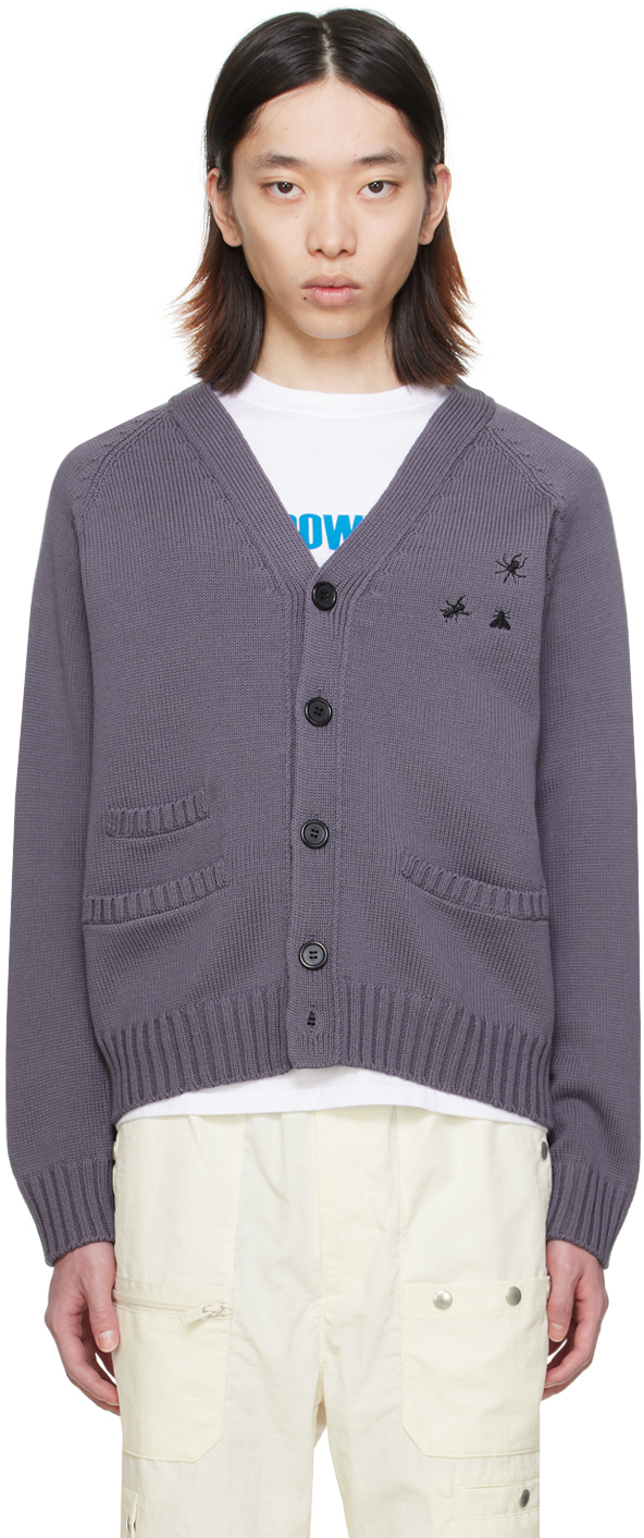Undercover Gray Embroidered Cardigan