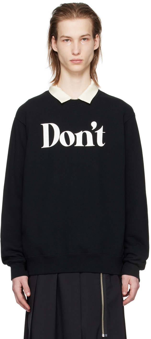 Black 'Don't' Sweatshirt