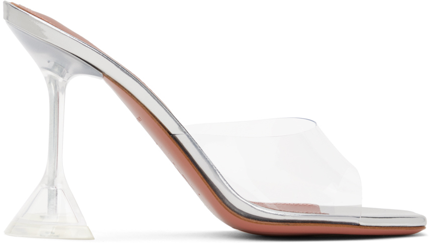 Transparent Lupita Glass Slipper Heeled Sandals