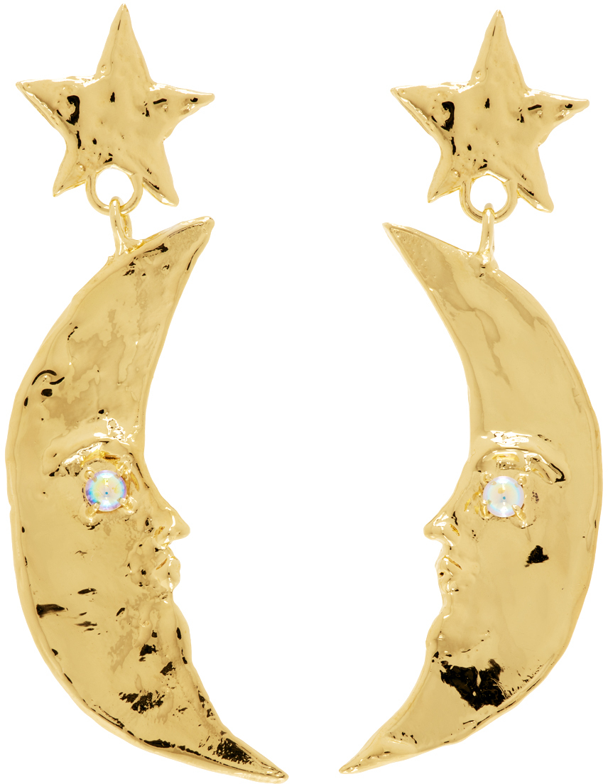 Mondo Mondo Gold Moon Earrings
