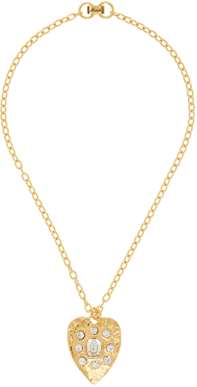 Mondo Mondo Gold Tropicana Necklace In 18k Gold Plated