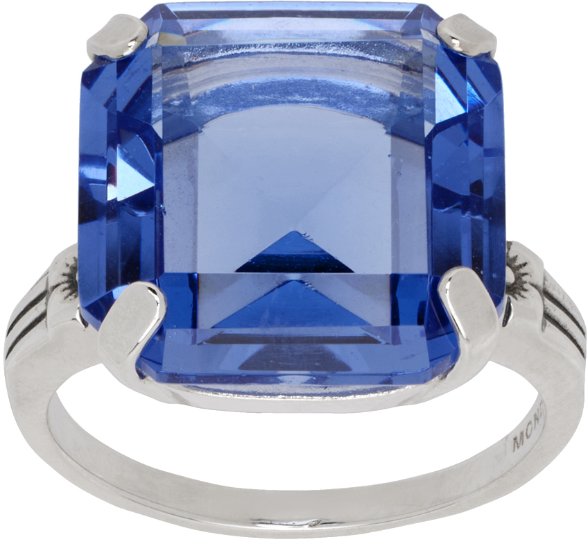 Silver & Blue Leroy Ring