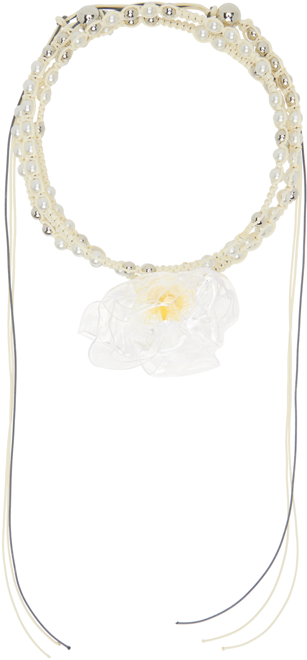 SSENSE Exclusive Beige Bridal Necklace