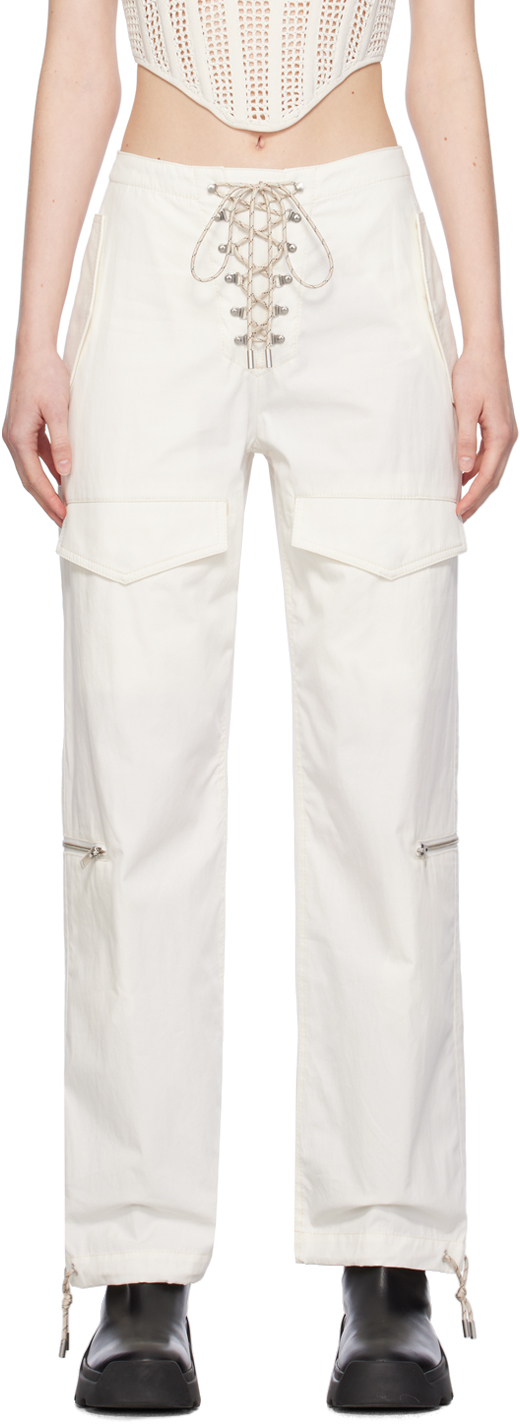 Dion Lee Off-white Hiking Pocket Trousers