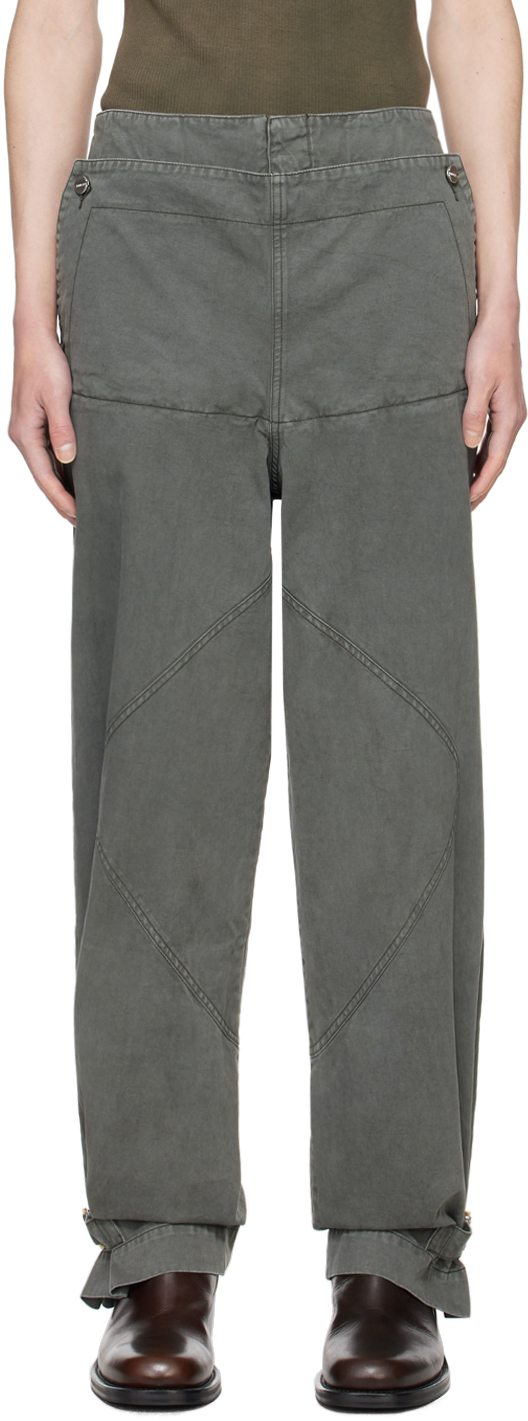 Gray Shell Trousers