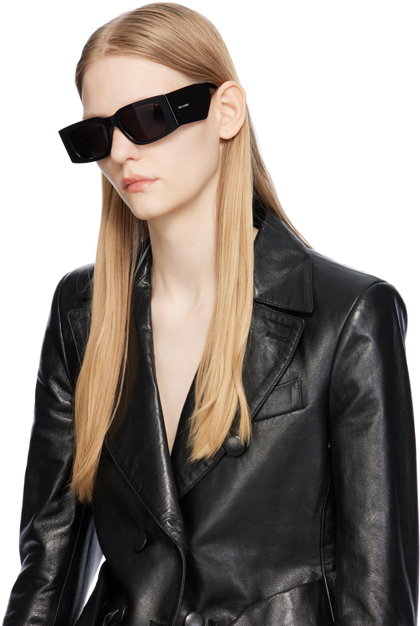 Saint Laurent Black SL 676 New Wave Sunglasses