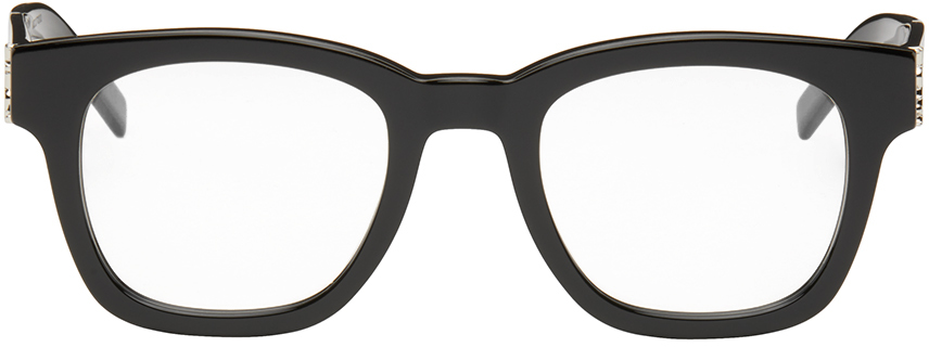 Saint Laurent Sl M124 Opt Glasses In 001 Black Black Transparent