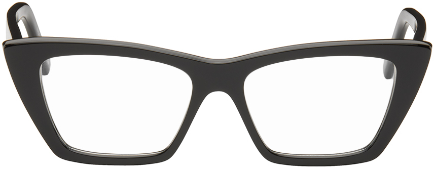 Saint Laurent Black Sl 276 Mica Glasses In Black-black-transpar