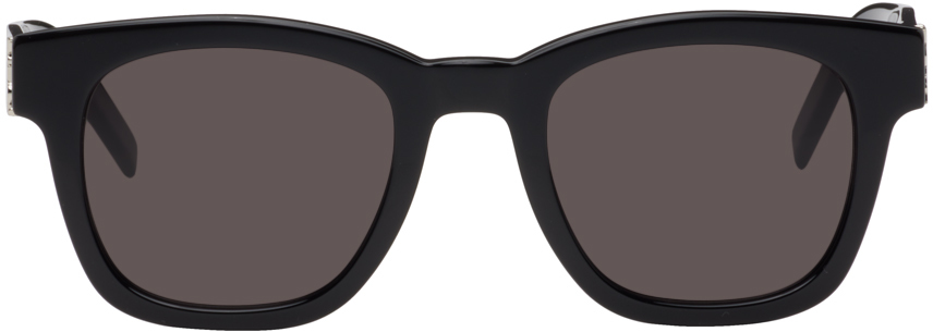 Saint Laurent Sl M124 Black Sunglasses In Black-black-black