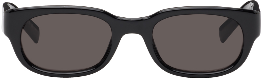 Saint Laurent Black Sl 642 Sunglasses In 001 Black Black Black