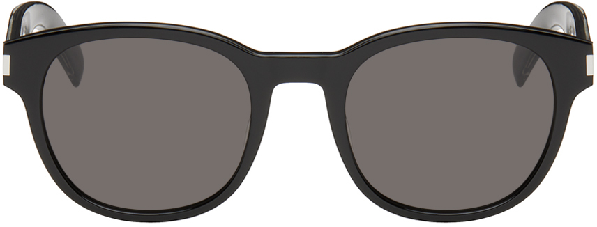 Saint Laurent Sl 620 Black Sunglasses In Black Crystal Black