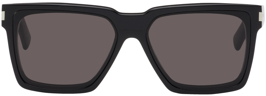 Saint Laurent Sl 610 Black Sunglasses In 001 Black Black Black