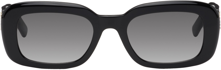 Saint Laurent Black Sl M130 Sunglasses In Black-black-grey