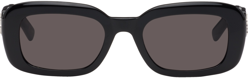 Saint Laurent Black Sl M130 Sunglasses In Black-black-black