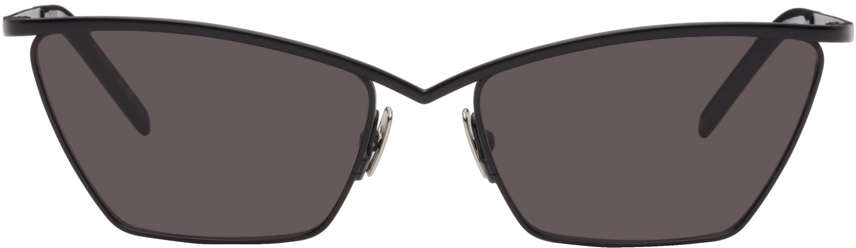 Saint Laurent Black Sl 637 Sunglasses In Black-black-black