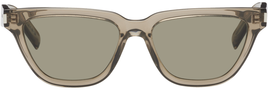 Saint Laurent Brown Sl 462 Sulpice Sunglasses In Brown-brown-grey