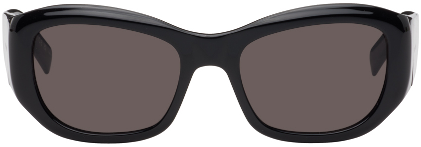 Saint Laurent Black Sl 498 Sunglasses In Black-black-black