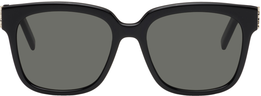 Saint Laurent Black Sl M40/f Sunglasses In Black-black-grey
