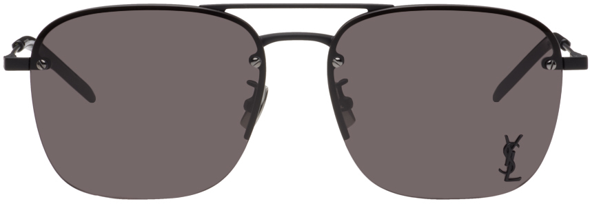 Saint Laurent Black Sl 309 M Sunglasses In Black-black-black