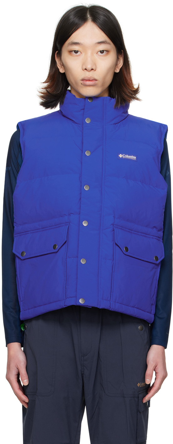 Madhappy Blue Columbia Editon Wallowa Down Vest In Cobalt Blue