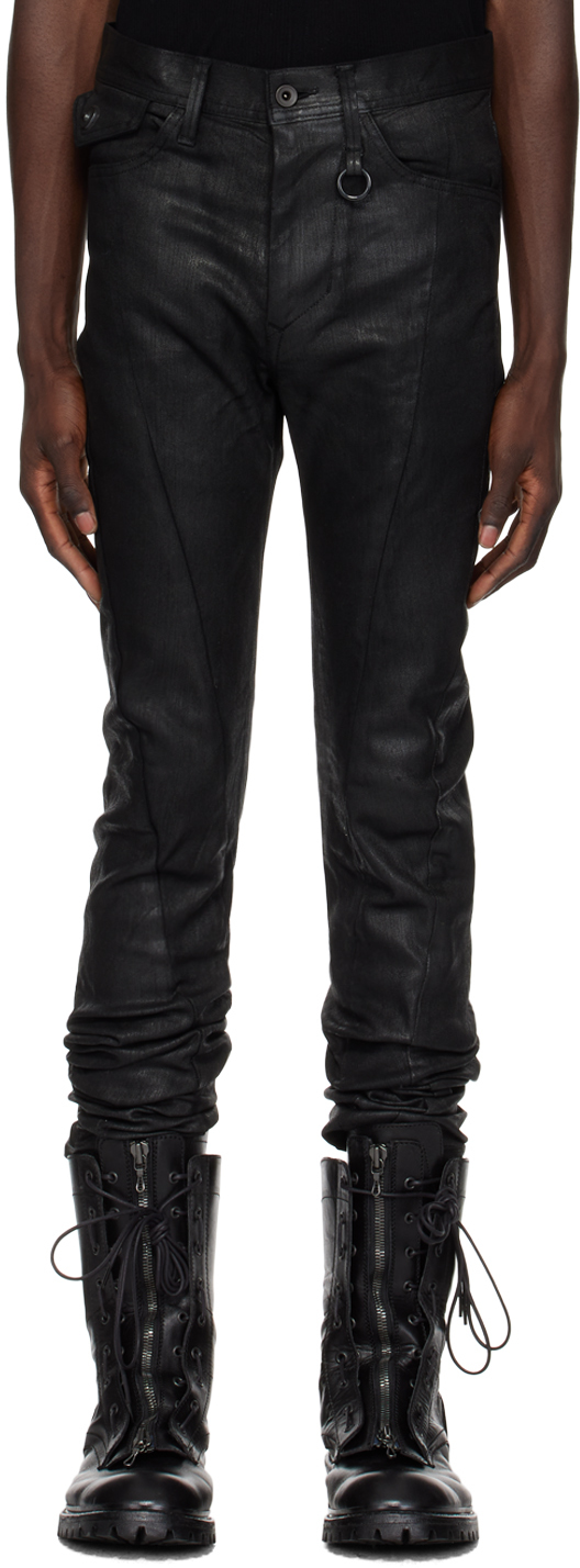 Black Arched Skinny Jeans