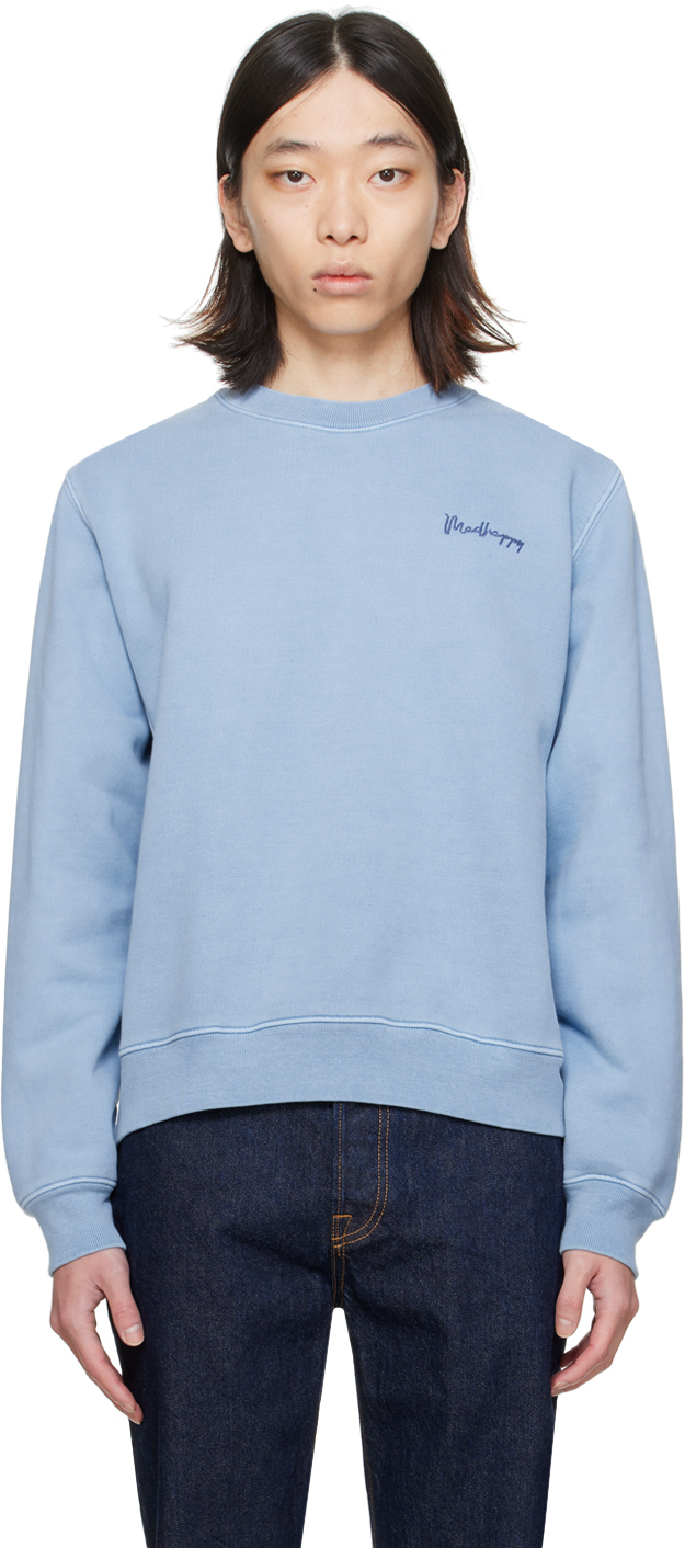 Madhappy Blue Classics Sweatshirt In Hydrangea