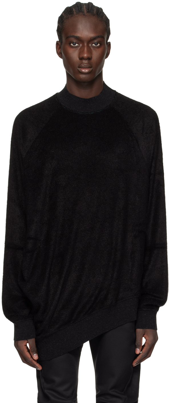 Black Asymmetric Sweater