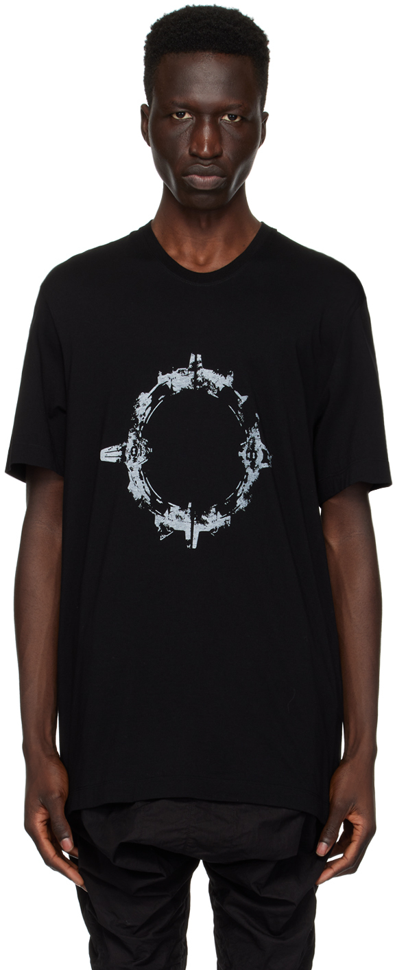 Shop Julius Black Print T-shirt