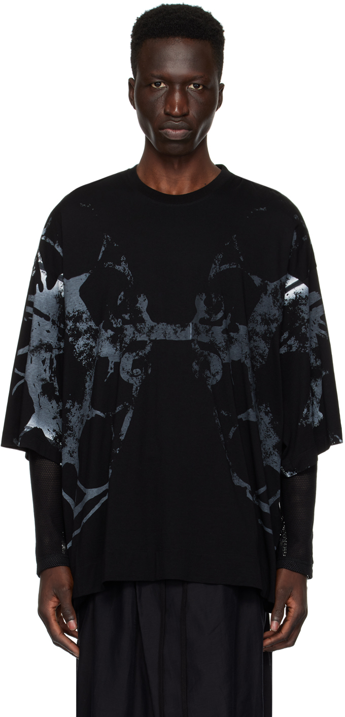 Black Oversized T-Shirt by Julius on Sale