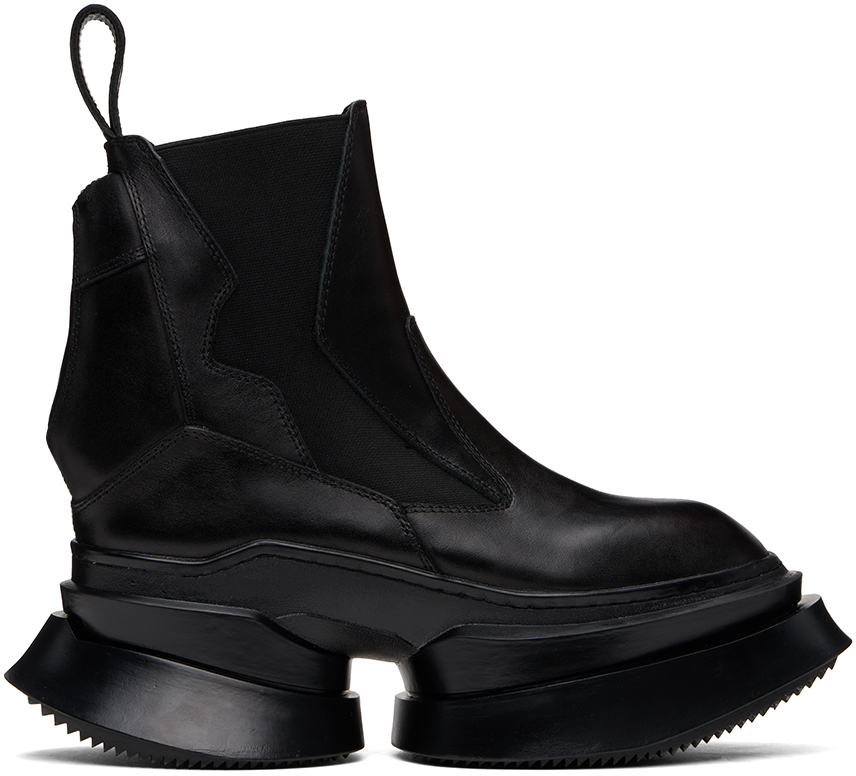 Black Side-Gore Shell Chelsea Boots