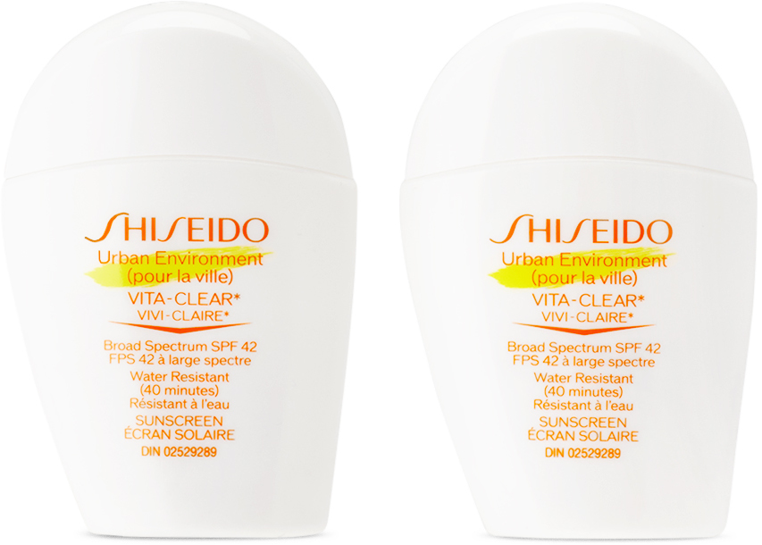 Shop Shiseido Vita Clear Sunscreen Duo Set, 2 X 30 ml In N/a