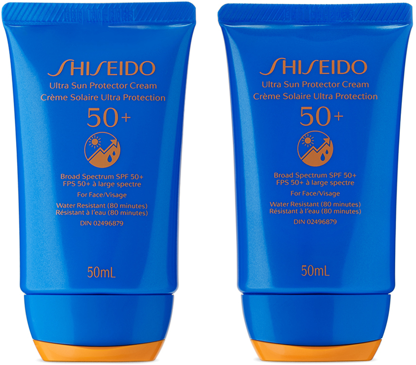 Shop Shiseido Ultra Sun Protector Cream Duo, 2 X 50 ml In N/a