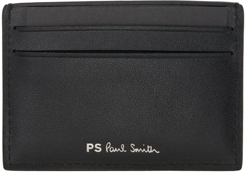Shop Ps By Paul Smith Black Cc Card Holder In 79 Blacks