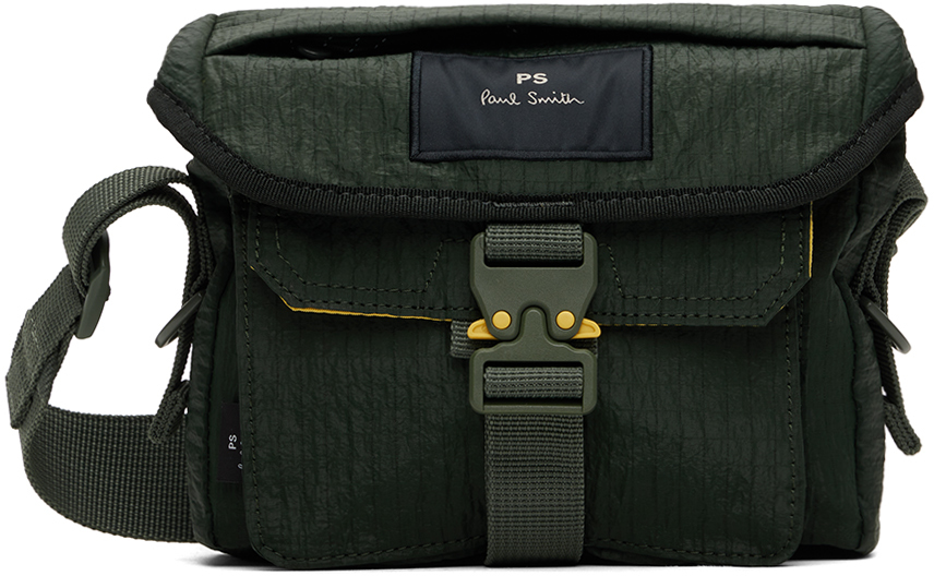 Shop Ps By Paul Smith Green Patch Bag In 39 Greens