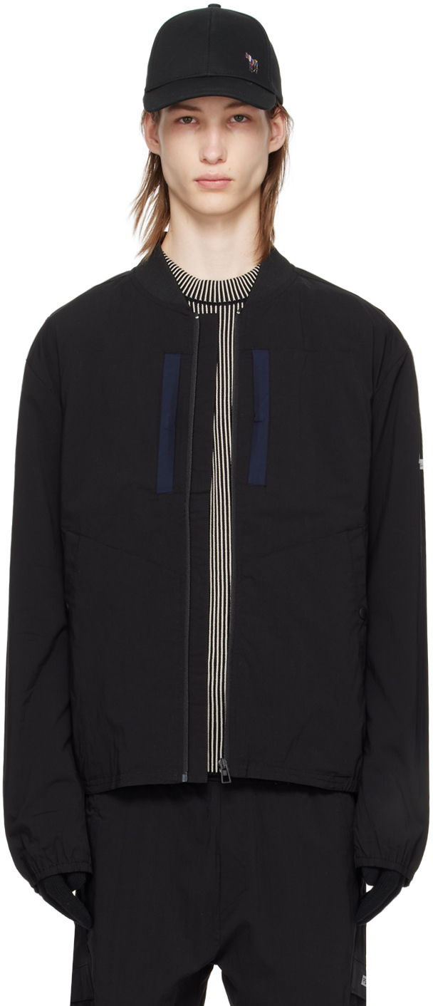 PS by Paul Smith: Black Zip Bomber Jacket | SSENSE