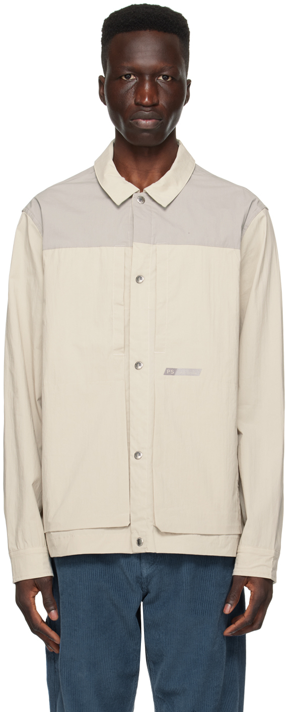 PS by Paul Smith: Beige Contrast Shirt | SSENSE